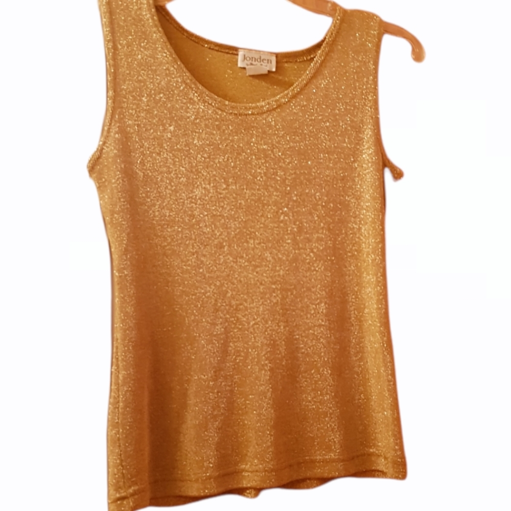 Jonden by Linda Seal gold top size Large Petite